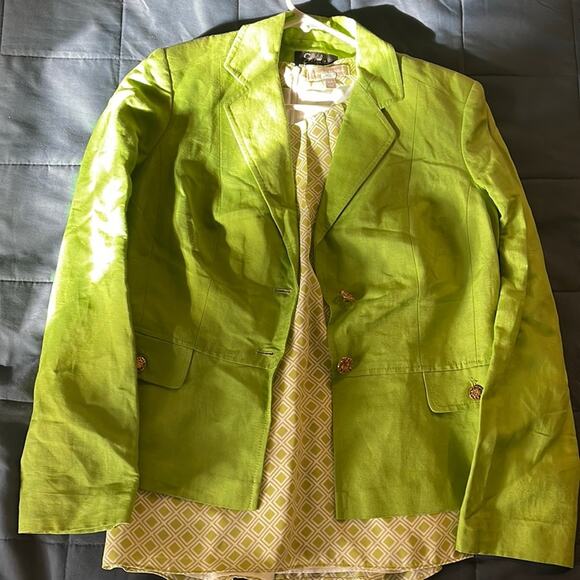 Lime Green Blazer - Picture 4 of 8